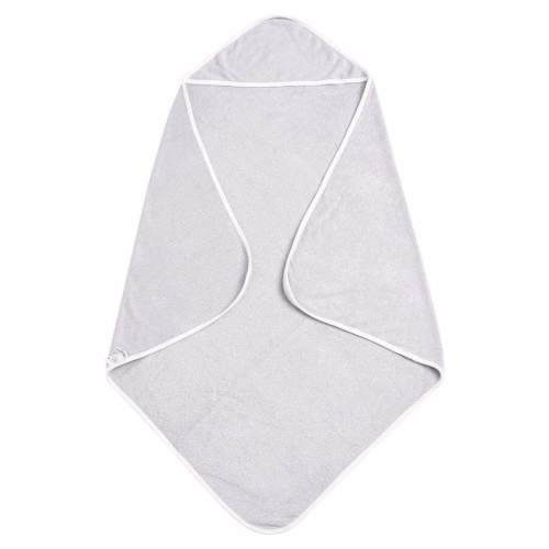 Bamboo Hooded Bath Towel in Storm Cloud Trim | Kyte Baby