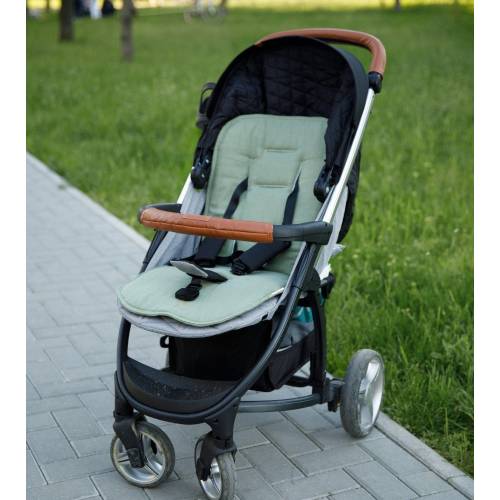 Organic Linen Stroller Pad: GOTS Certified Pram Liner