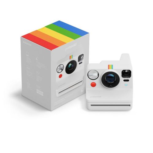 Polaroid Now+ Gen 3 Film Camera - White: Automatic Focus & Flash, i-Type Format