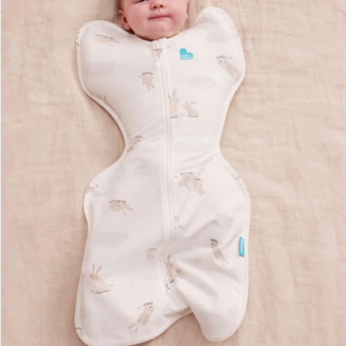 Swaddle Up™ 1.0 TOG Cotton White Cloud Bunnies