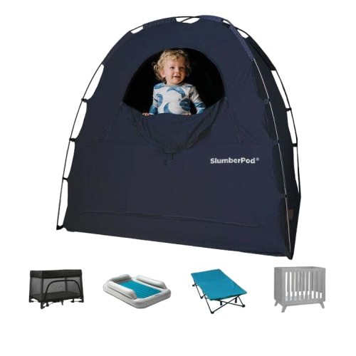 SlumberPod 3.0 Sleep Canopy, Black with Gray Accents