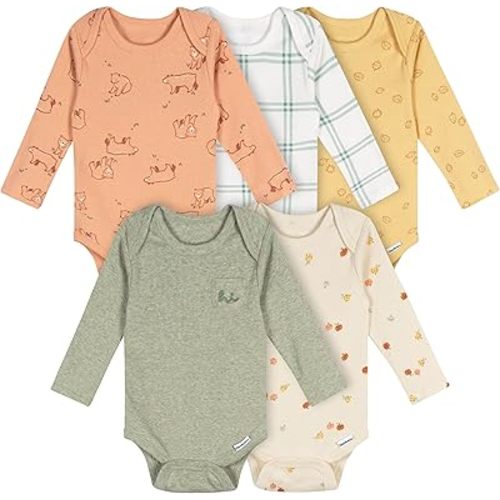 Gerber Unisex Baby 6 Pack Long-sleeve Onesies Bodysuit