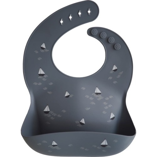 Mushie Silicone Bib, Boats