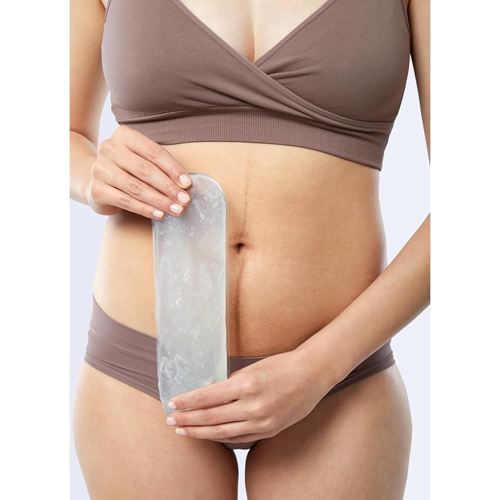 Cool Mom by Ingrid and Isabel Reusable Perineal Cooling Pad - Hot or Cold Postpartum Gel Pack for Pregnancy Delivery & Hemorrhoid Pain Relief, Includes 1 Ice Pack & 2 Covers