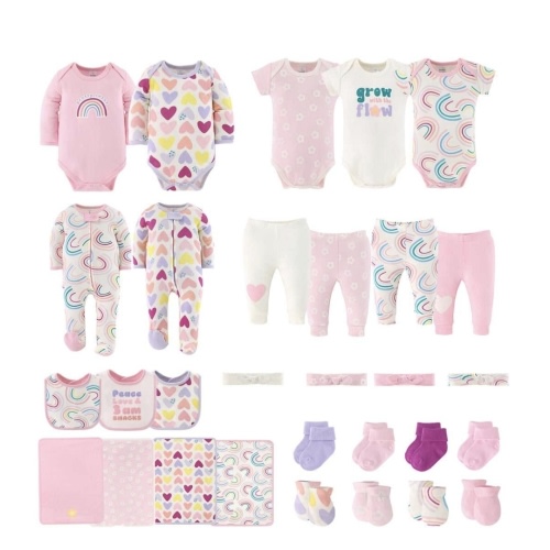 Pretty Sweet Baby Layette Clothing Gift Set, 30 Piece