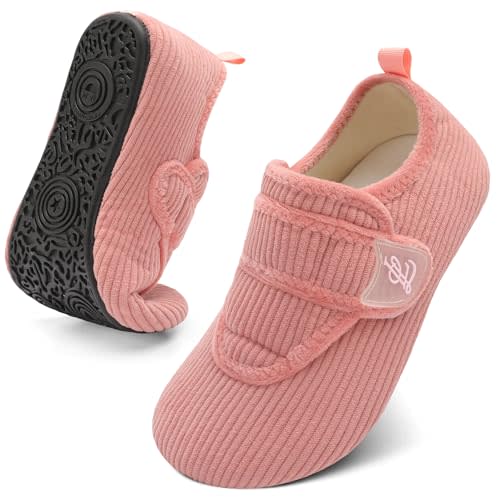 LeIsfIt Slippers for Women Men Soft House Slippers Wide Barefoot House Shoes Non-slip Slip on Slipper Shoes Comfy Adjustable for Home Bedroom Travel Yoga