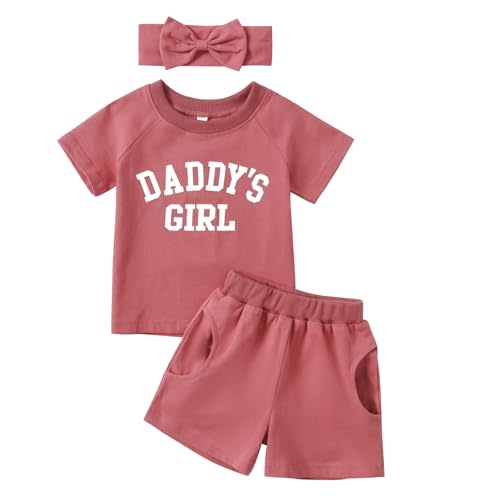 AMAWMW Infant Baby Girl Clothes Long Sleeve Loose Sweatshirts Pockets Pants Headband Outfits Fall Winter Spring Gift