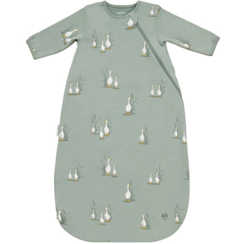 Slumber Sack, Baby Sleep Bag with Sleeves, Merino Wool & Organic Cotton, Goose