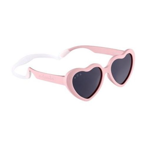 Roshambo Bend-in-Half Flexible Heart Kids Sunglasses | Made in Italy | Polarized UV400 Lens | Carrying Sleeve, Silicone Strap & Ear Locks Included!