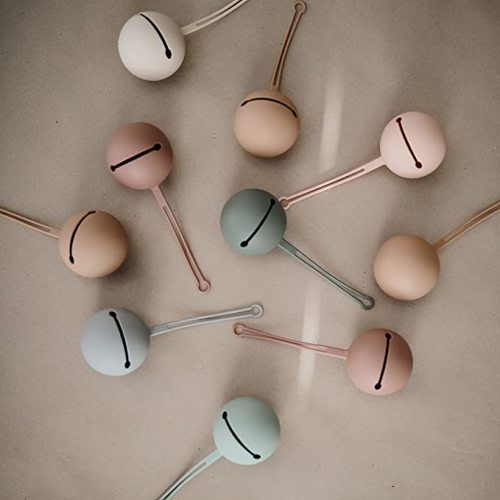 mushie Silicone Pacifier Holder Case (Blush)