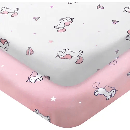 Pack and Play Sheets, Pack n Play Sheets | Mini Crib Sheets 2-Pack, Ultra Soft Pack n Play Mattresses Sheets Compatible with Graco Pack n Play, Soft and Breathable Material, Pink