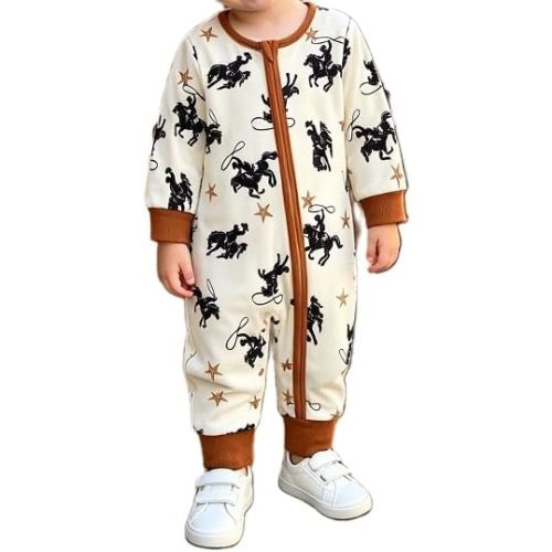 Western Baby Boy Clothes Cowboy Baby Outfit Knight Romper Jumpsuit