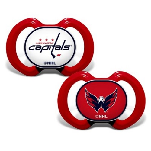 BabyFanatic Officially Licensed Unisex Pacifier 2-Pack - NHL Washington Capitals