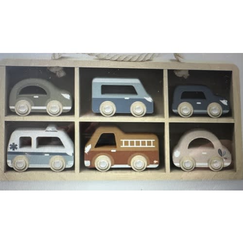 Car Display Case with 6 Vehicles