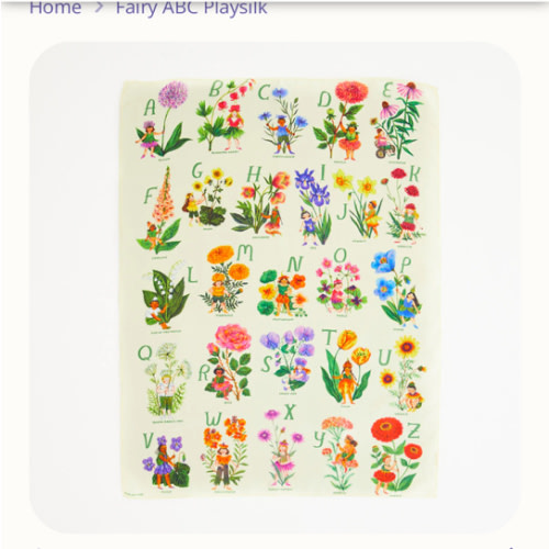 Fairy ABC Playsilk – Sarah's Silks