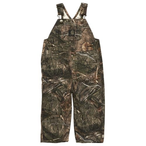 Carhartt Kid's CM8758 Loose Fit Canvas Camo Bib Overall - Boy