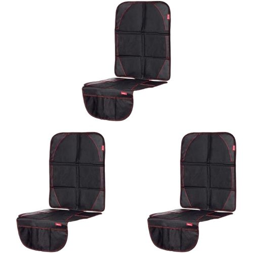 Diono Ultra Mat 3-Pack Complete Back Seat Upholstery Protection from Child Car Seats and Pets, Crash Tested, Premium Ultra Thick Padding, Durable, Water Resistant, Anti-Slip, 3 Mesh Storage Pockets