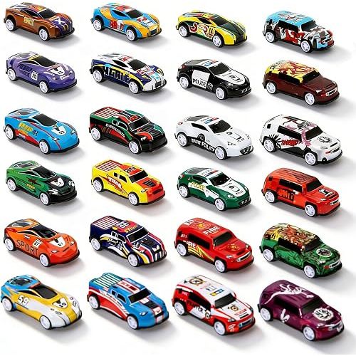 100 Pcs Mini Pull Back Cars, Toy Cars for Kids Ages 4-8, Race Car Party Favors for Treasure Box, Goodie Bags Stuffers for Kids Classroom, Birthday Gifts for Boys Girls