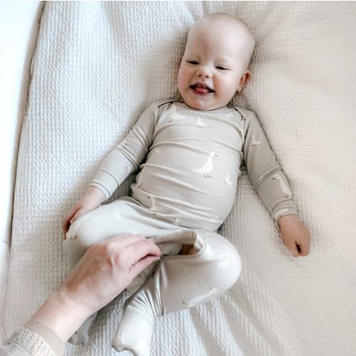 Convertible Footie Pajama - Goose (Size 3-6 mo)