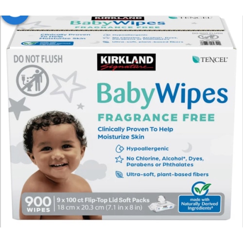 Kirkland Signature Baby Wipes Fragrance Free