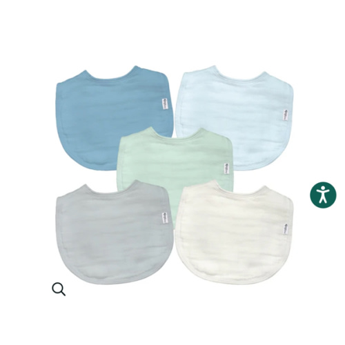 green sprouts® Muslin Bibs made from Organic Cotton (5 pack)