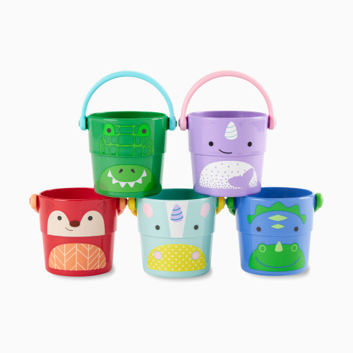 Skip Hop Zoo Stack and Pour Buckets (Set of 5) - Ferguson Fox & Zoo Crew