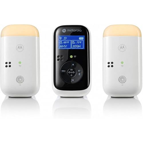 Motorola Nursery Dual Room Audio Baby Monitor, No WiFi, 2-Way Talk, Night Light, 1500ft Range, Portable Audio Only with Parent Unit & 2 Monitors, PIP15