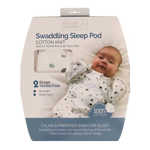Lullaby Dreams Swaddling Sleep Pod Squirrel Raccoon