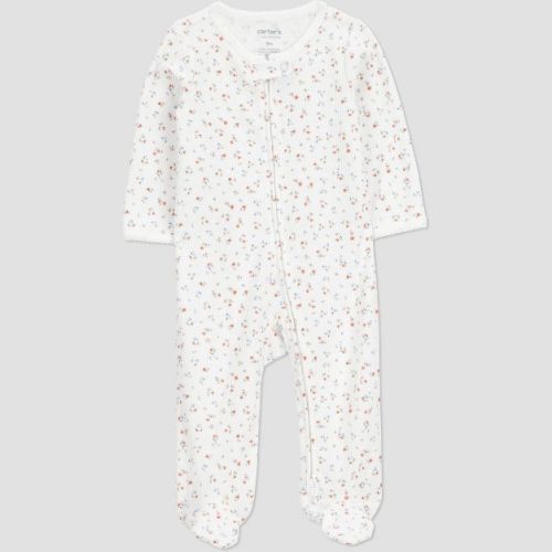 Carter's Just One You® Baby Girls' Floral Sleep N' Play - Cream