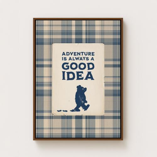 Adventure Storybook Nursery Art – Vintage Bear Print, Classic Boys Room & Playroom Decor