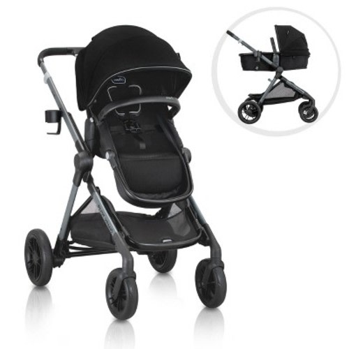 Evenflo Pivot Xpand Modular Stroller, Color: Ayrshire Black