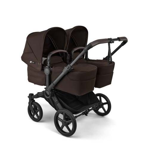 Donkey 6 Twin Stroller - Black/Cocoa Brown