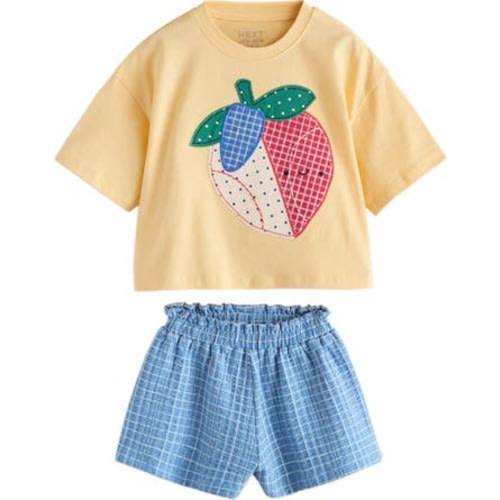Kids' Strawberry Graphic T-Shirt & Shorts Set, 12-18M