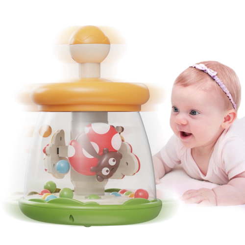 Infant Toys, Press to Spin Baby Toys, Fine Motor Skills Development, Learning Toys for Toddlers 1-3