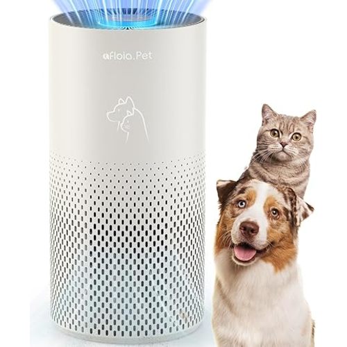 Afloia Air Purifiers for Home Pets, 5 Stage Filter Washable Pre Filter Air Cleaner Eliminator for Bedroom Large Room Up to 1780Ft², Remove Pet Fur Hair Dander Smoke Odor Dust Mold Pollen Allergen