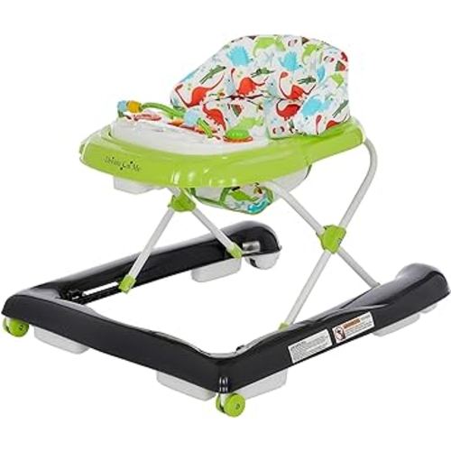 Dream On Me 2-in-1 Ava Baby Walker, Easy Convertible Baby Walker, Walk Behind, Height Adjustable Seat, Added Back Support, Detachable Slate, Green