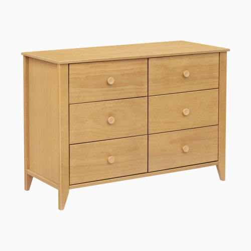 babyletto Sprout 6-Drawer Double Dresser - Honey