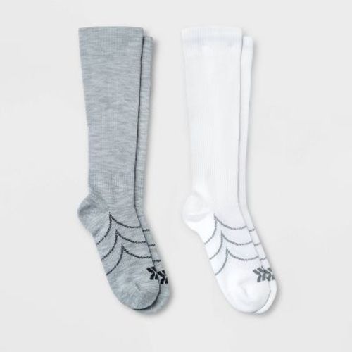 Women's Compression 2pk Knee High Athletic Socks - All In Motion™ 4-10