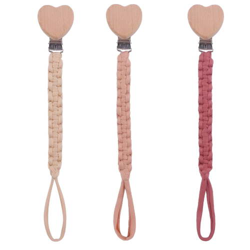 XIRQI 3Pcs Pacifier Clip,Versatile Clip Pacifier Holder,Interactive Attachment Baby Pacifier Clip,Color Mixxing5