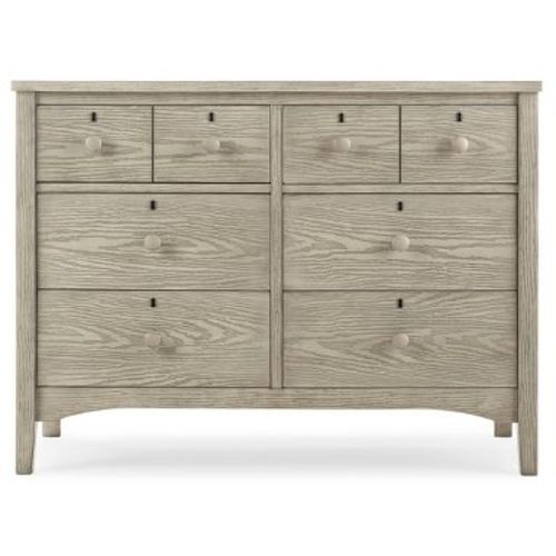 Delta Children Farmhouse 6 Drawer Dresser with Interlocking Drawers - Textured Limestone