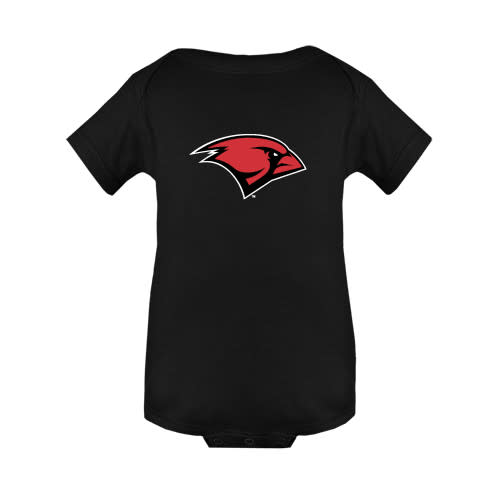Black Infant Onesie - Cardinal Head