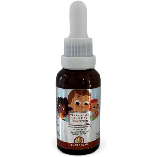 Punkin Butt Teething Oil for Babies, Amber Glass Bottle with Dropper, Natural Teething Relief for Babies, Herbal Infusion with Chamomile, Clove & Peppermint, Daily Use, 1oz