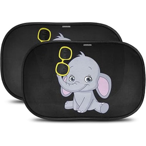 Car Window Shade for Baby with Certified UV-Protection 2 Pack - 20"x12"