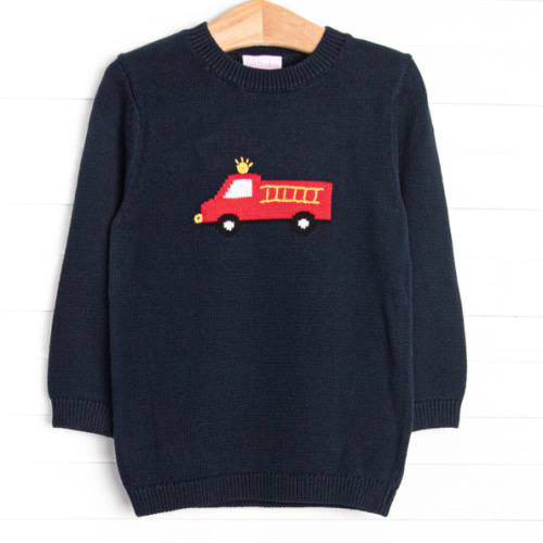 Rescue Squad Sweater, Navy – Stitchy Fish