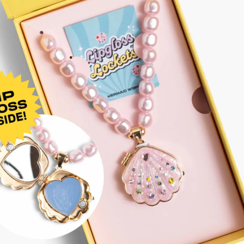 Sparkle Shell Lipgloss Locket