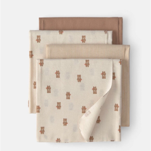 Baby 4-Pack Bear Receiving Blankets - neutral | Carter’s Oshkosh Canada