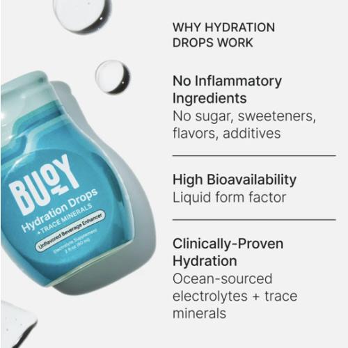 Buoy Hydration Drops | Liquid Electrolytes & Trace Minerals For Any Drink