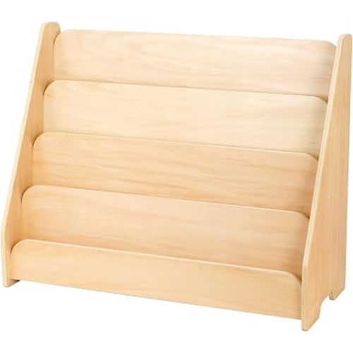 Stepwise Montessori Bookshelf, 4 Tier Kids Bookshelf, Safe, Sturdy
