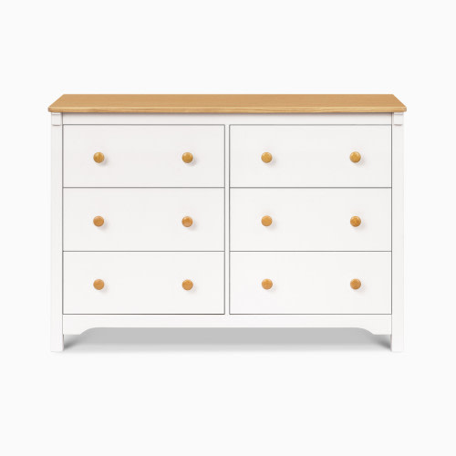 daVinci Shea 6-Drawer Dresser - Warm White/Honey