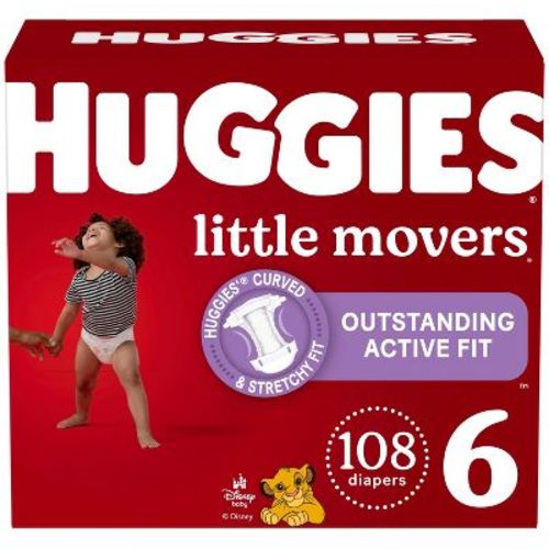 Huggies Little Movers Baby Disposable Diapers - (Select Size and Count)